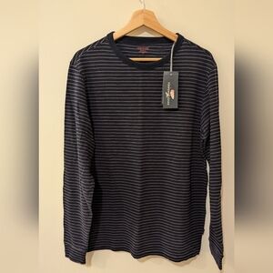 Vineyard Vines Island Crew Long sleeve Navy Striped Crew neck Shirt